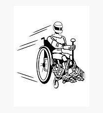 Cool funny robot wheelchair funny Photographic Print