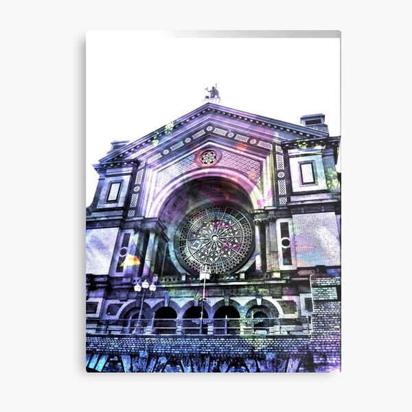 Multicolour Ally Pally Metal Print
