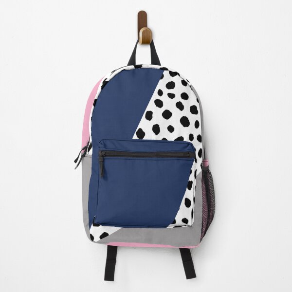 Item preview, Geometric Polka Dot, Navy Blue, Blush Pink and Grey designed and sold by OneThreeSix.