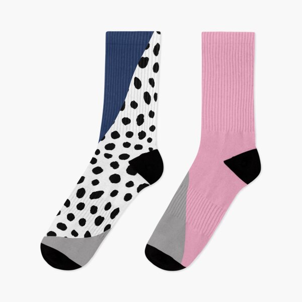 Item preview, Geometric Polka Dot, Navy Blue, Blush Pink and Grey  designed and sold by OneThreeSix.