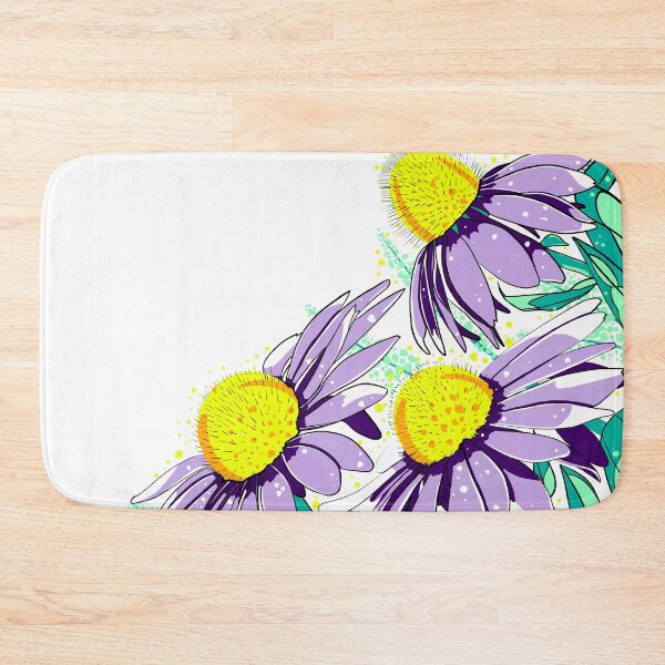 Item preview, Violet Echynacea Flowers in Menthol Green Leaves designed and sold by KlaraMacinka.