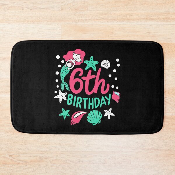 Item preview, 6th Birthday Mermaid Gift For Girls Turning 6 designed and sold by haselshirt.