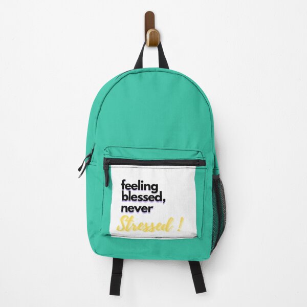 Item preview, MINIMALIST TEXT-feeling blessed never stressed designed and sold by YOJHaven.