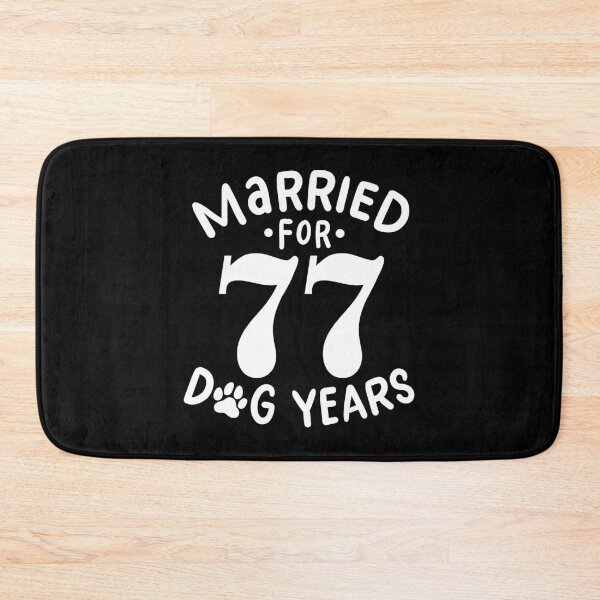 Item preview, 11th Wedding Anniversary, Married For 77 Dog Years designed and sold by haselshirt.