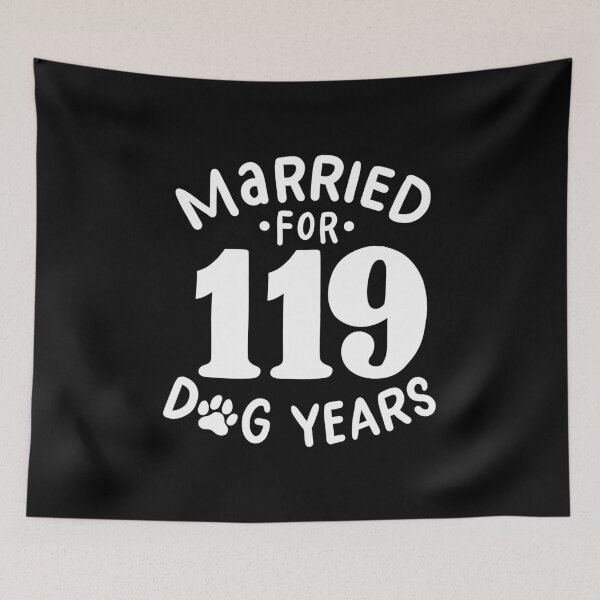 Item preview, 17th Wedding Anniversary, Married For 119 Dog Years designed and sold by haselshirt.