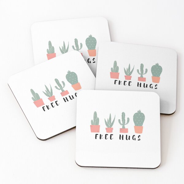 Item preview, Free hugs by cute cactus designed and sold by Booandbeaute.