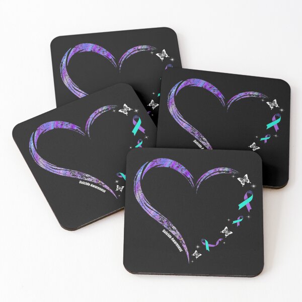 Item preview, Best Suicide Prevention Warrior Heart Birthday Shirt Ribbon Butterfly Awareness T Shirt designed and sold by tuanitus.