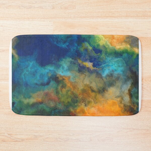 Item preview, Orange blue abstraction designed and sold by Kolinnaprint.