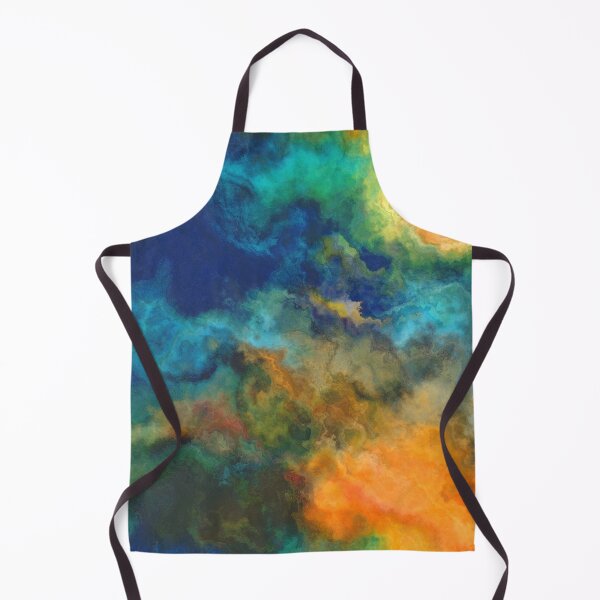 Item preview, Orange blue abstraction designed and sold by Kolinnaprint.