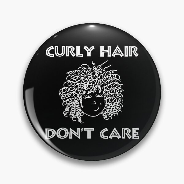 Item preview, Curly Hair. Don't Care designed and sold by Slap-Cat.
