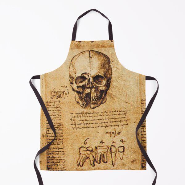 Item preview, SKULL AND TEETH ,DENTAL PARCHMENT Leonardo Da Vinci designed and sold by BulganLumini.