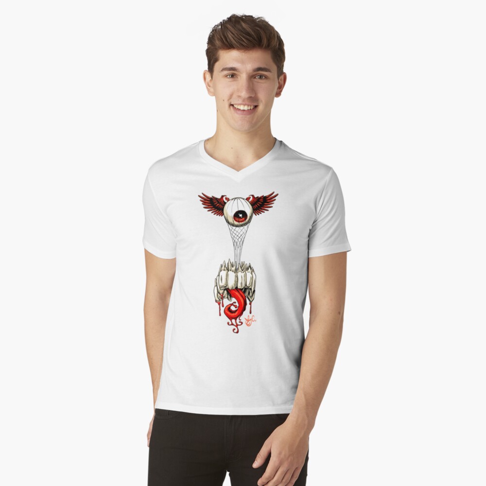 Item preview, V-Neck T-Shirt designed and sold by jabwai.