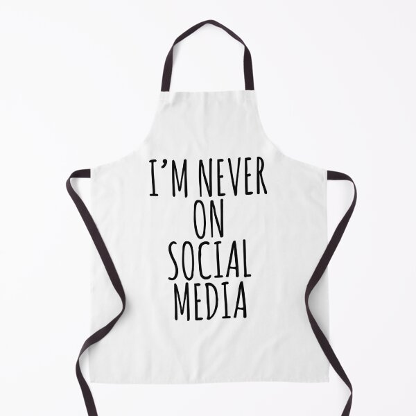 Item preview, I'm Never On Social Media (White Lie Party Quote • Funny Trend • Viral Social Media Hype) designed and sold by SassyClassyMe.