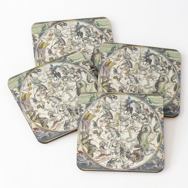 Item preview, Antique Astrology Zodiac Astronomy Star Map designed and sold by WizardsWorld.