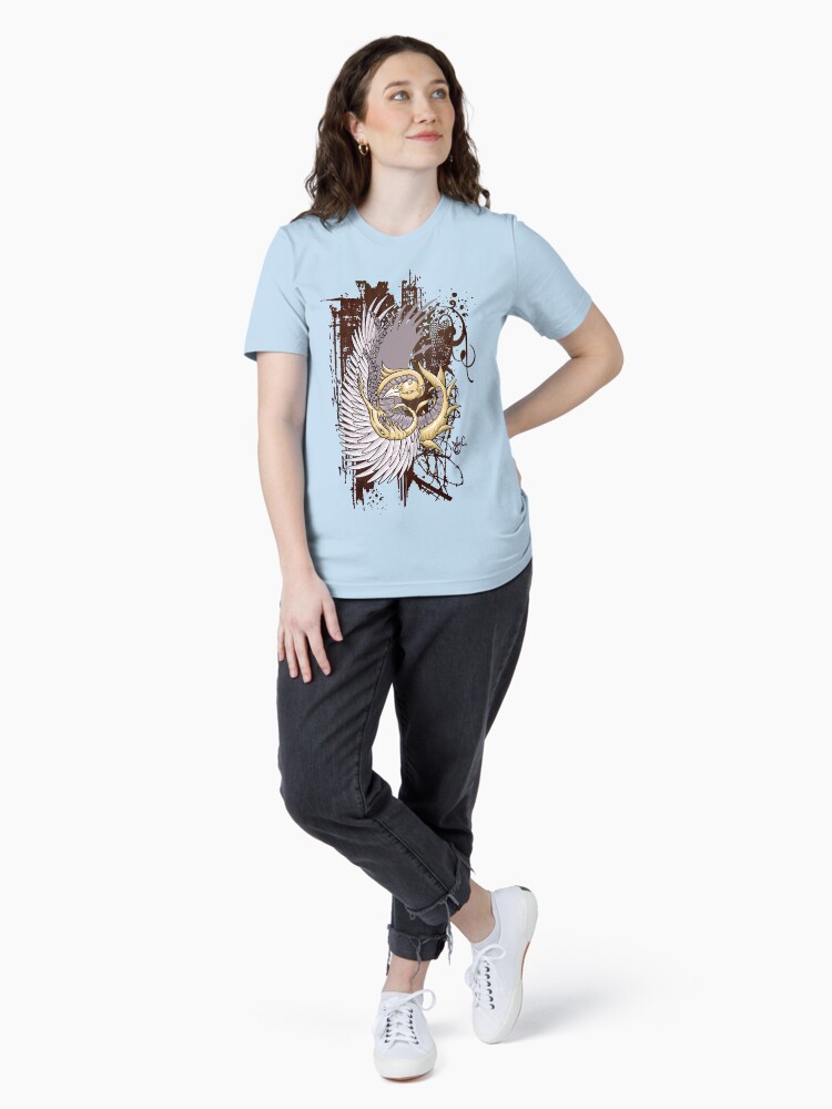 Thumbnail 4 of 7, Essential T-Shirt, Flamingosaurus designed and sold by jabwai.
