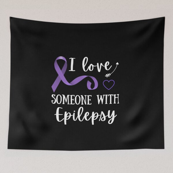 Item preview, Epilepsy Awareness Month Seizure October November 17th Cancer Survivor Purple Ribbon Cancer Support Hope Love Mental Health Depression Anxiety Inspirational Motivational Gift Idea  designed and sold by EpsilonEridani.