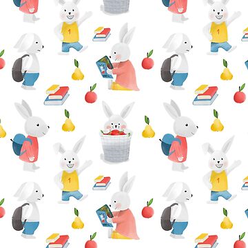 Artwork thumbnail, Bunny Back to School by Mateja Lukežič