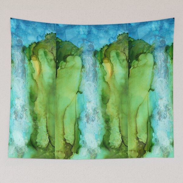 Item preview, Take The Plunge - Abstract Waterfall Alcohol Ink designed and sold by Michelle Wrighton.