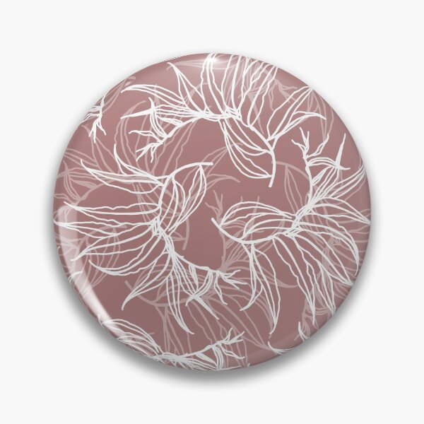Item preview, Frosty leaves 3. Winter. White leaves line seamless pattern on dark beige pink. Wild herbs.Autumn leaf fall.  Wild life designed and sold by Yulia Chepurova.