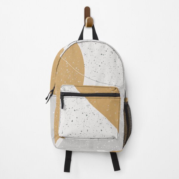 Item preview, Minimalist Abstract Shapes in Burnt Honey Orange and Soft Light Gray  designed and sold by kasamor.