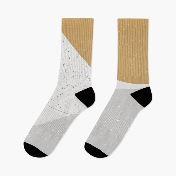 Item preview, Minimalist Abstract Shapes in Burnt Honey Orange and Soft Light Gray  designed and sold by kasamor.