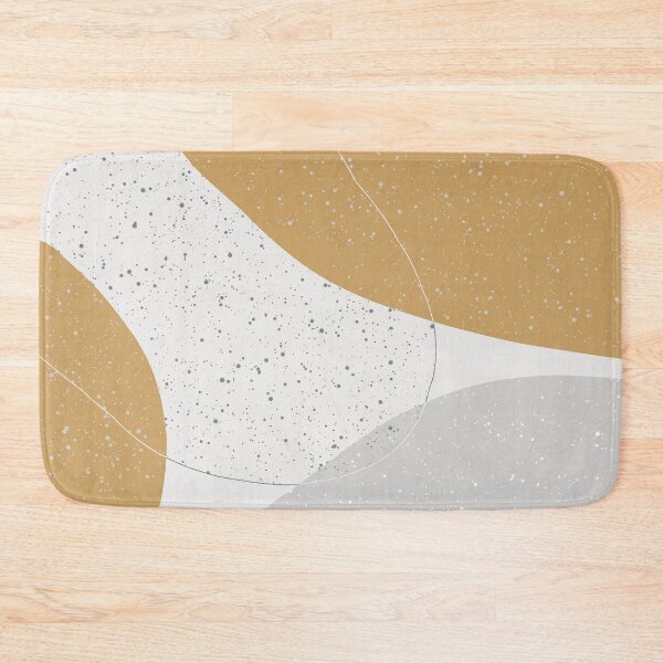 Item preview, Minimalist Abstract Shapes in Burnt Honey Orange and Soft Light Gray  designed and sold by kasamor.