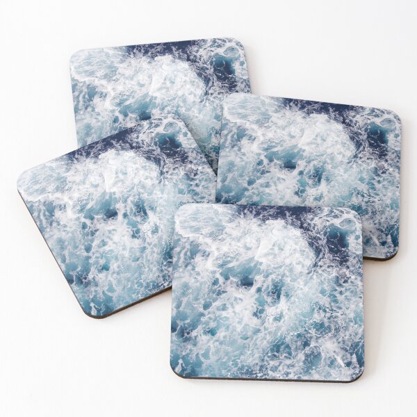 Item preview, Blue Ocean White Splashing Waves designed and sold by 365DaysDesire.