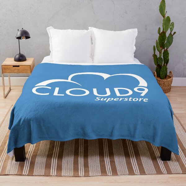 Cloud9 Superstore - white Throw Blanket