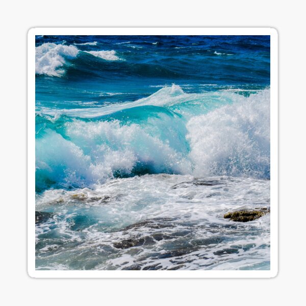 Item preview, Blue Ocean Splashing White Waves designed and sold by 365DaysDesire.