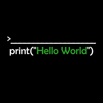 Artwork thumbnail, Hello World Python Code by djal-lk