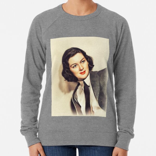 Rosalind Russell, Vintage Actress Lightweight Sweatshirt