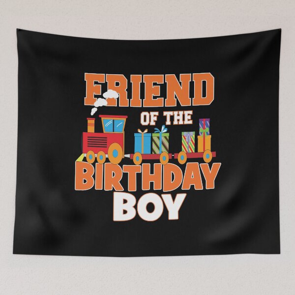 Item preview, Friend Of The Birthday Boy Train Lover B-day Party graphic designed and sold by Grabitees.