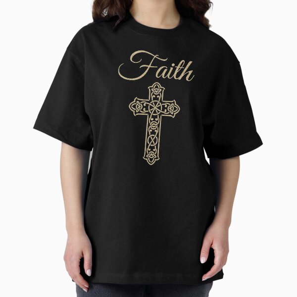 Item preview, Faith Cross - Gold Speckled Effect designed and sold by madtoyman.