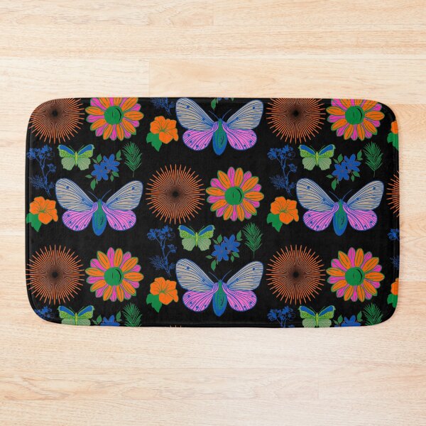 Item preview, Vintage floral and butterfly decorative pattern designed and sold by mpandam.