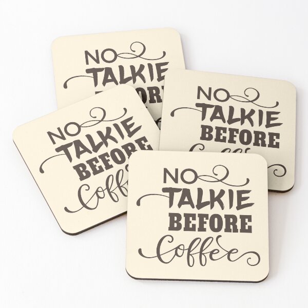 Item preview, No Talkie Before Coffee designed and sold by VibrantGifts.