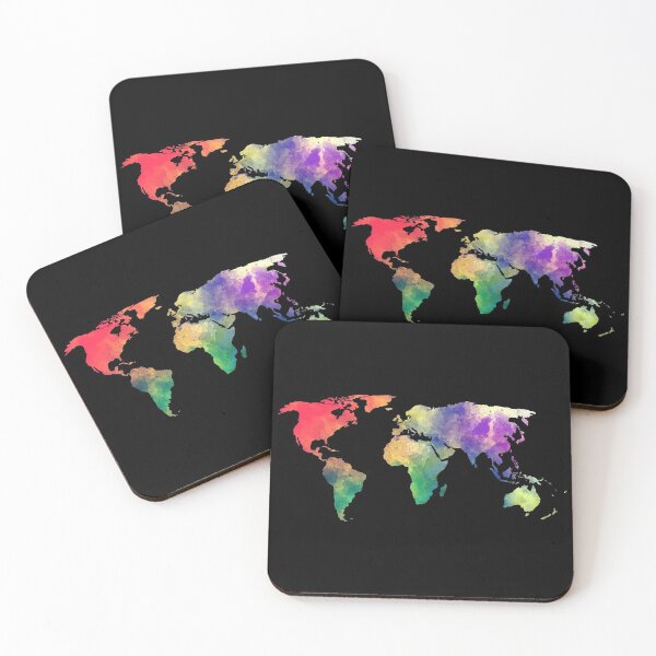 Item preview, Geography Watercolor World designed and sold by renderhome.