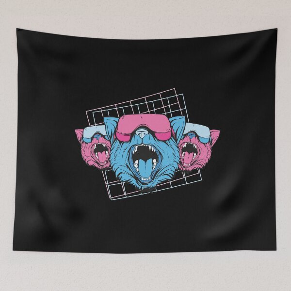 Item preview, Vaporwave cats, bat designed and sold by DerSenat.
