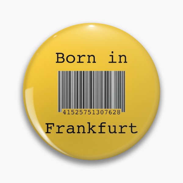 Item preview,  Born in Frankfurt Barcode designed and sold by Kipcio.