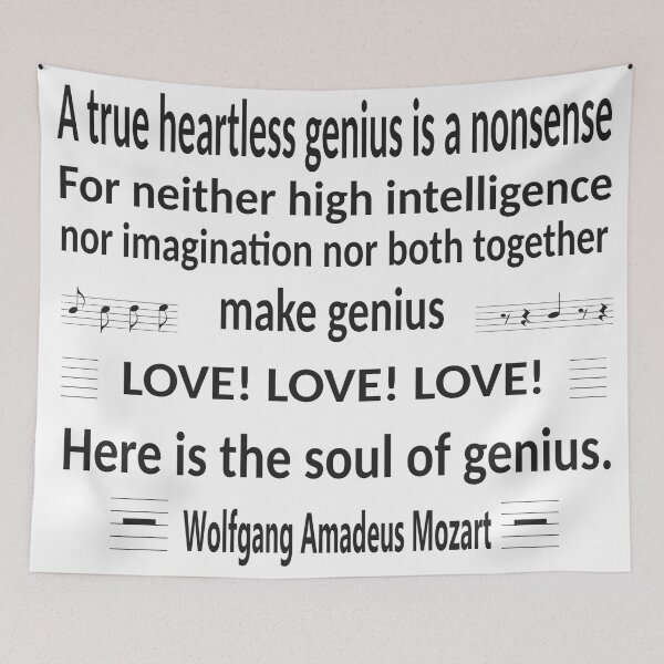 Item preview, The soul of genius - written by Wolfgang Amadeus Mozart. designed and sold by Ralek.