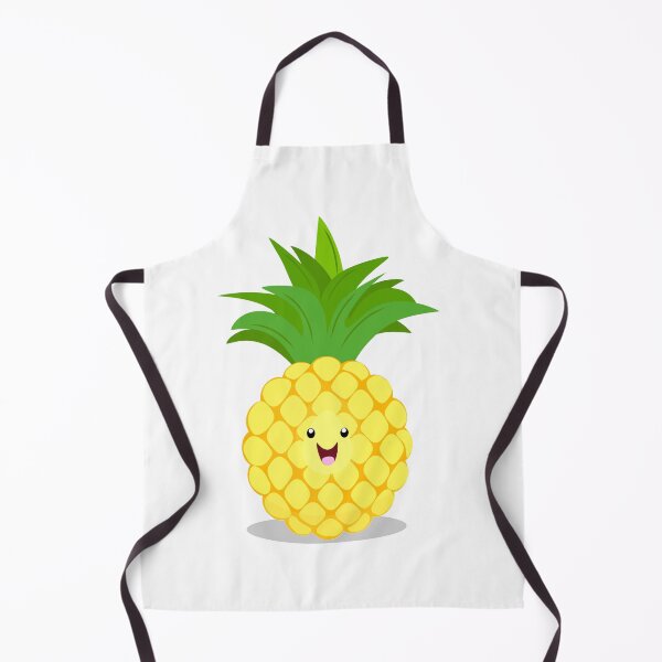 Item preview, Cute happy pineapple cartoon illustration designed and sold by FrogFactory.