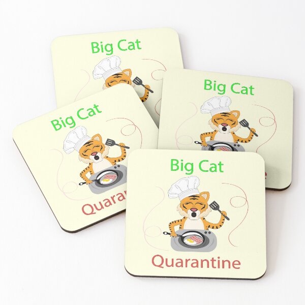 Item preview, Big cat cooking bacon and eggs breakfast in quarantine  designed and sold by SGS-.