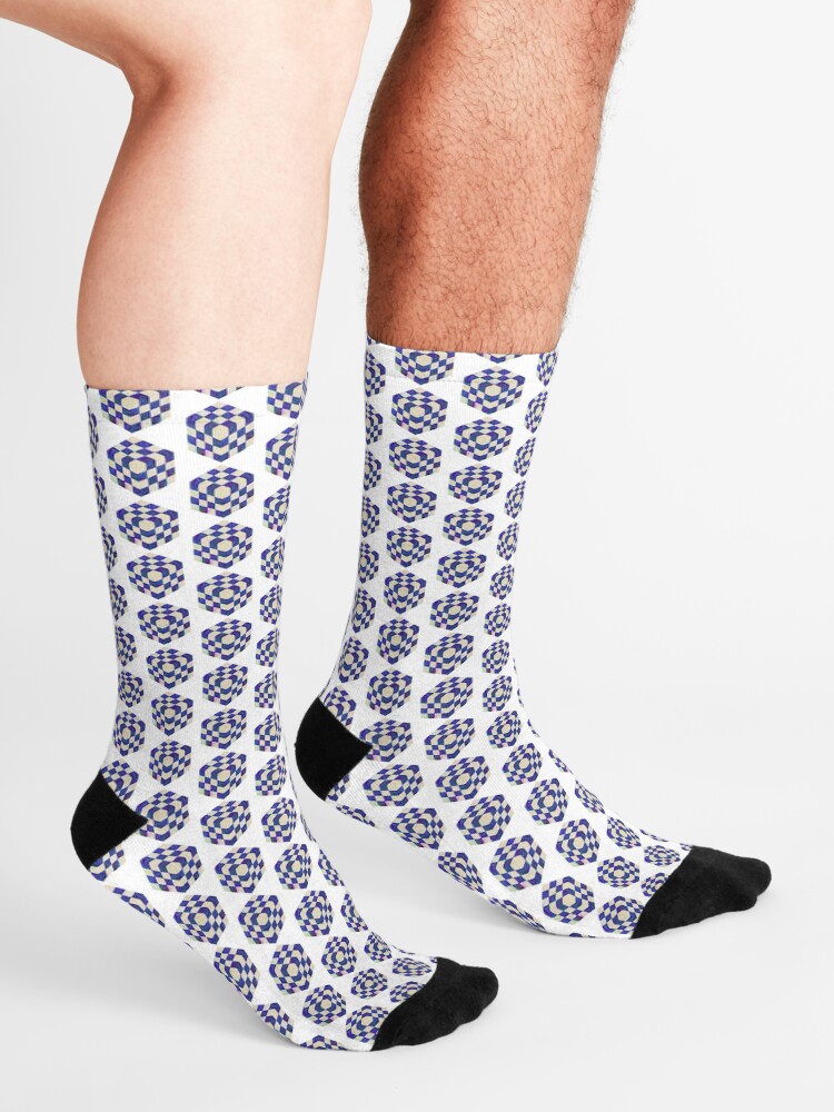 Alternate view of #DeepDream Color Squares Visual Areas 5x5K v1448964615 Socks
