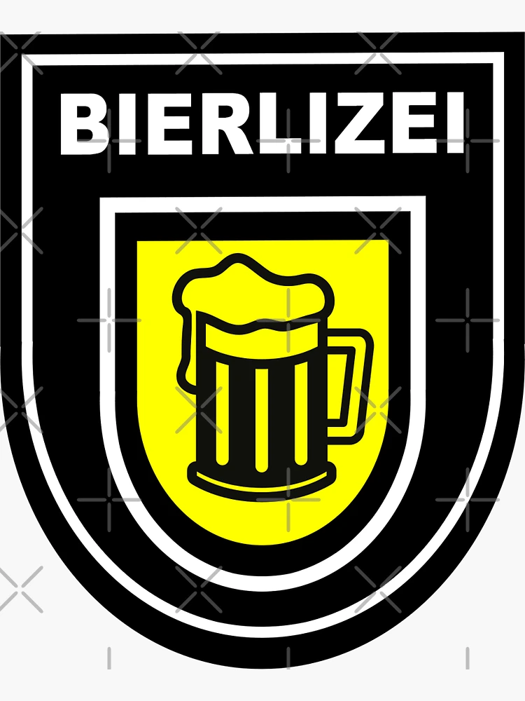 Sticker mit Bierlizei Wappen, Bier Polizei von thegoodys