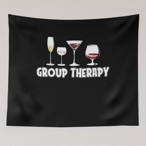 Item preview, Wine Drinking Group Therapy  Wine designed and sold by shirti.