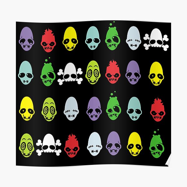 Oddworld - Mudokon Face Emotions All Poster