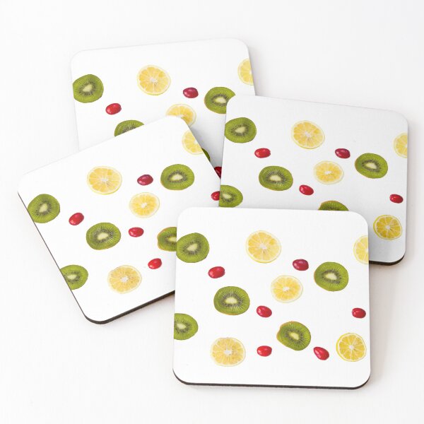 Item preview, Cornus and dogberry, lemon and kiwi high angle view designed and sold by Taidundua.