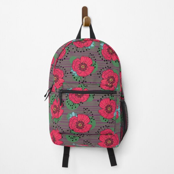 Item preview, Retro floral poppy pattern designed and sold by PattiHopkins.