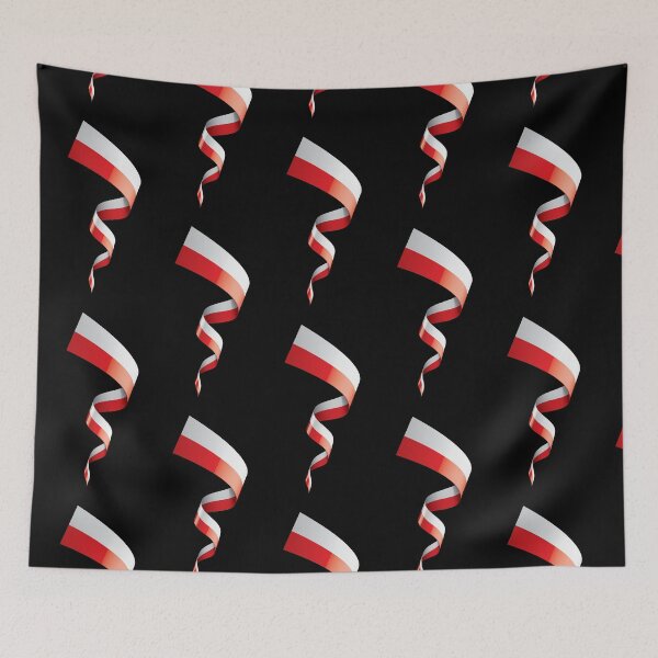Item preview, Polish wavy flag Poland designed and sold by elhefe.