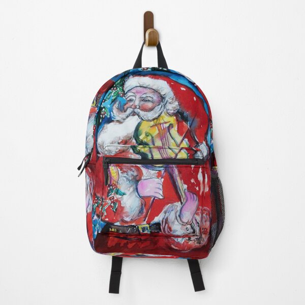 Item preview, SANTA CLAUS PLAYING VIOLIN /  MUSICAL CHRISTMAS PARTY Watercolor by Bulgan Lumini designed and sold by BulganLumini.