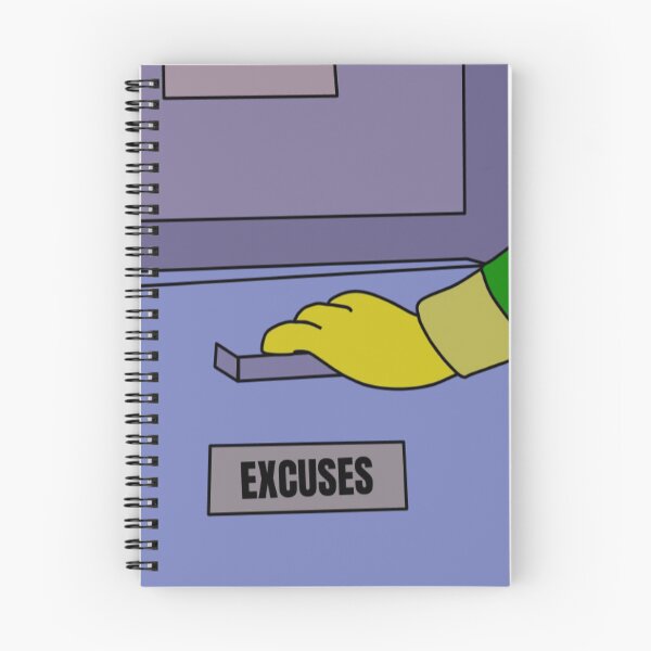 Item preview, Simpsons Excuses Meme  designed and sold by cnon626.